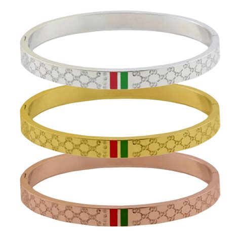 gucci gold bracelet red and green strip|Gucci gold bracelet price.